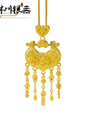 沐川足银新中式如意璎珞项链