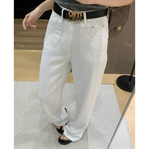 夏季高腰显瘦百搭垂感阔腿牛仔裤