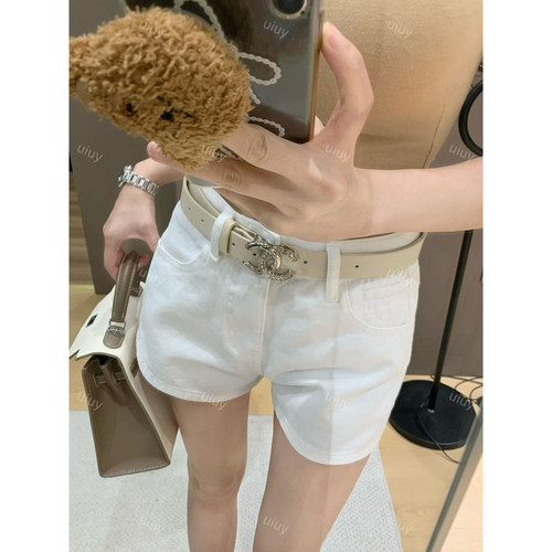 夏季辣妹高腰显瘦阔腿牛仔短裤女