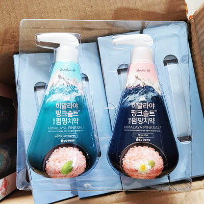 韩国进口喜马拉雅粉盐液体牙膏