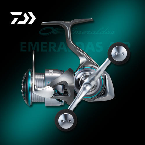 DAIWA达瓦E妹鱿鱼纺车轮25新款EMERALDAS双摇臂AIR海钓渔轮木虾钓