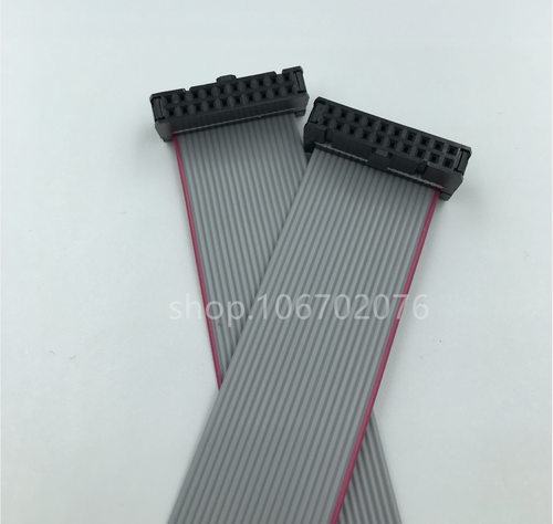 FC-20P双头线 20pin针JTAG连接线 2.54mm AVR下载线 IDC灰排线
