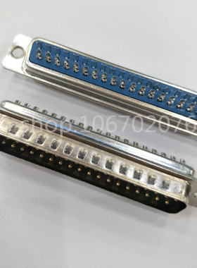 DB37公头 串口双排 焊线式 公座 COM焊接头打印接口 连接