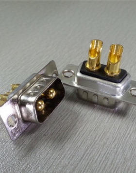 2W2公头/母头 DB头 混合重载 D-SUB大电流连接器 焊线式 镀金