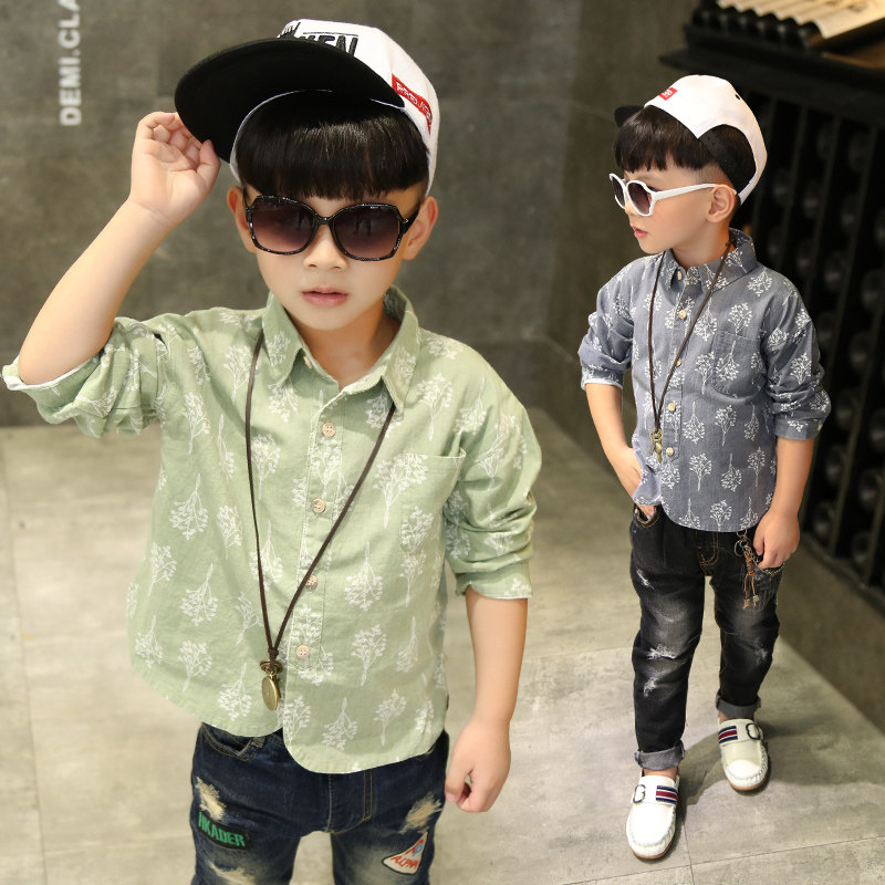 Chemise garcon à manche longue - Ref 2074941 Image 1