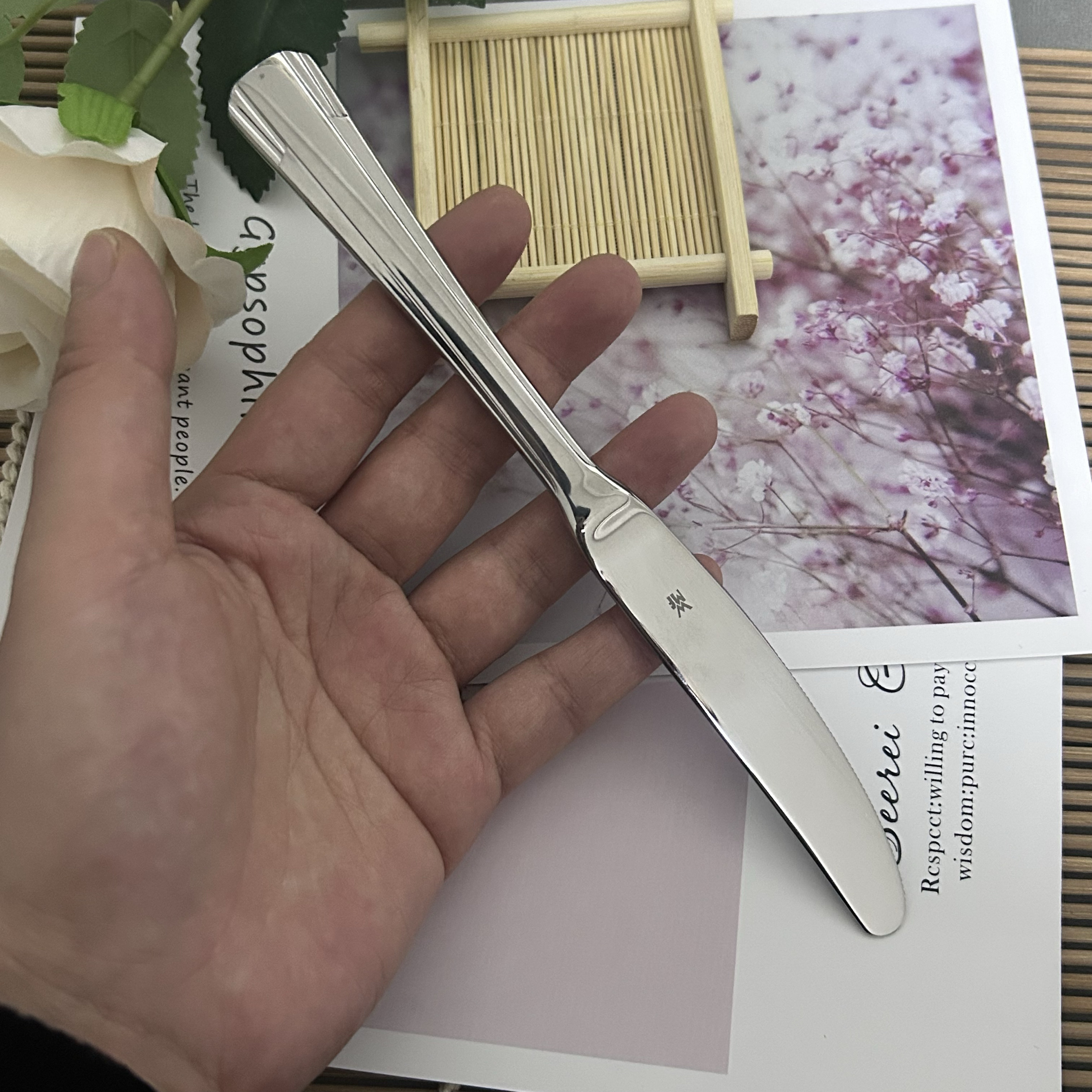 WMF福腾宝高端加厚不锈钢西餐刀牛排刀主餐刀家用切肉刀女神刀小