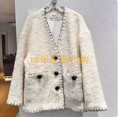 3I4G261折dzzitD素国内正品代购2024冬白色外套吊牌2090