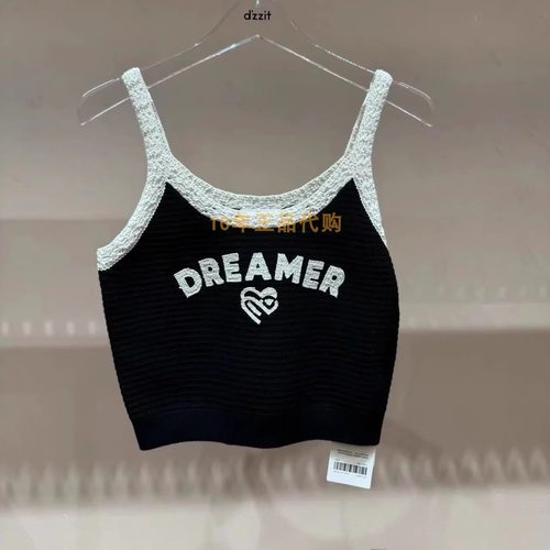 3I2E106折dzzit地素国内正品代购2024夏黑色针织背心吊牌795