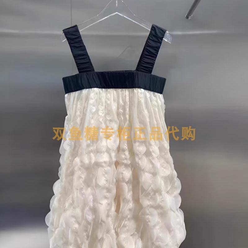 3H2O249折dzzit地素国内正品代购2023夏渐变圆片连衣裙吊牌1690