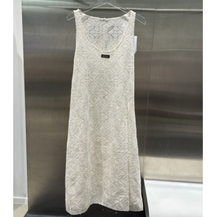 3J1O314折dzzit地素国内正品代购2025春米白色无袖连衣裙吊牌1290