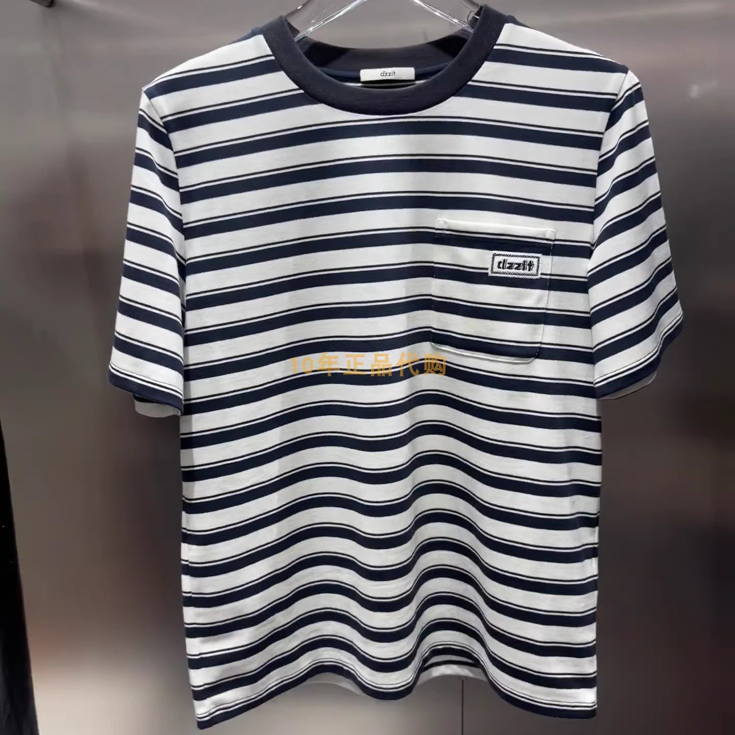 3J1B303折dzzit地素国内正品代购2025春深蓝色短袖T恤吊牌695