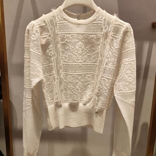 2H4E453折DAZZLE地素国内正品代购2023冬针织长袖套衫吊牌1599