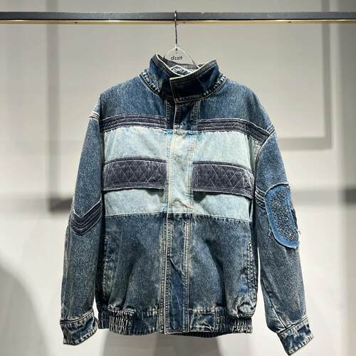 2H4RB01折DAZZLED素国内正品代购2023冬蓝色牛仔棉服吊牌3399