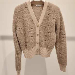 吊牌2199 2022冬针织开衫 2E4E545折DAZZLE地素国内正品 代购