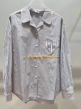 2I4C409折DAZZLED素国内正品代购2024冬蓝色长袖衬衫吊牌1399