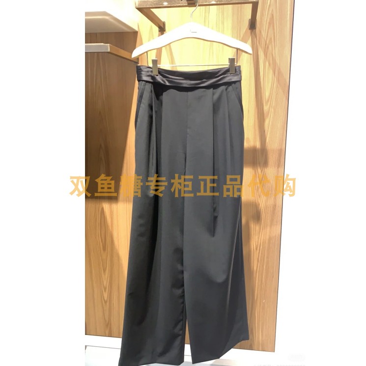 3H2Q501折dzzit地素国内正品代购2023夏黑色西装长裤吊牌1290