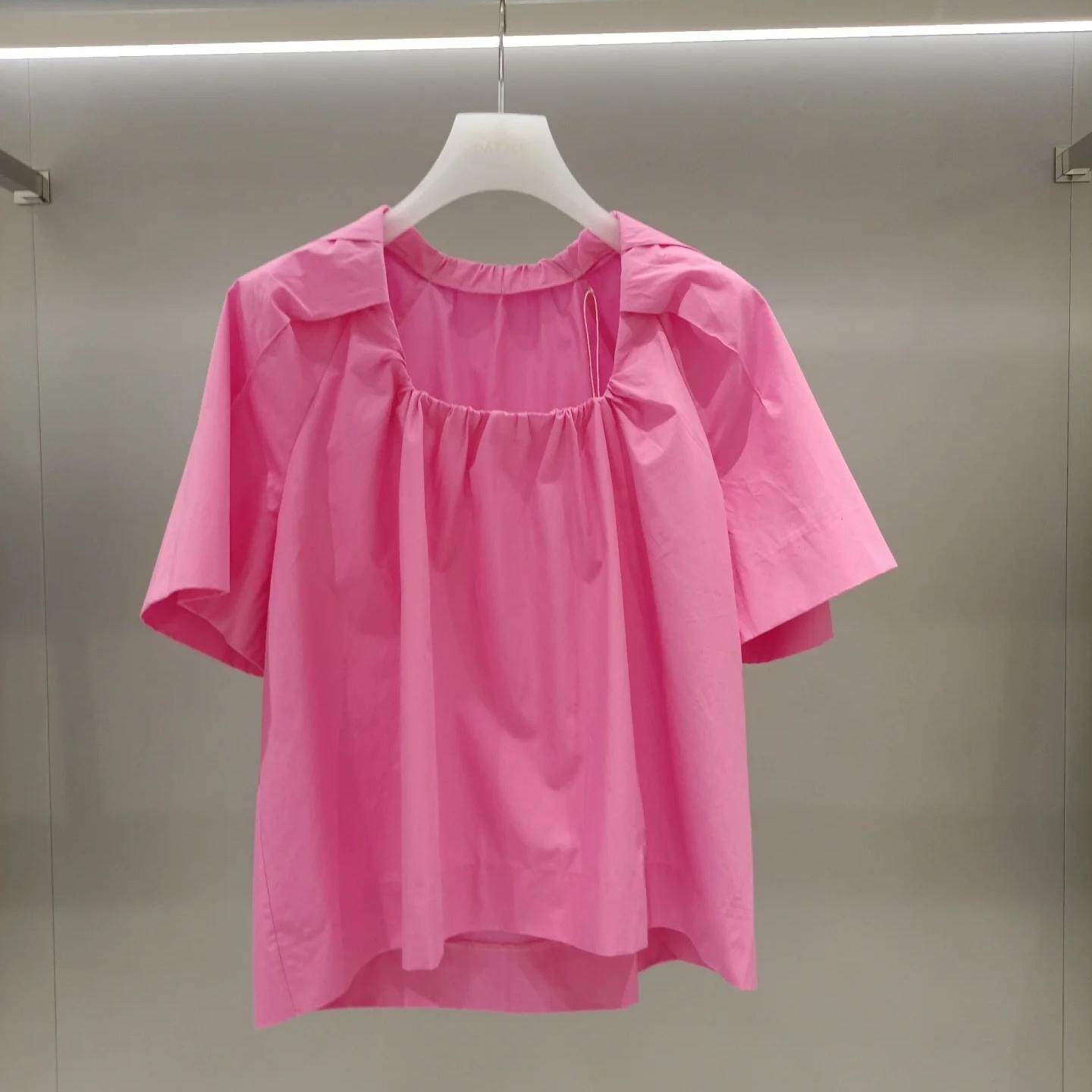 2H2D326折DAZZLED素国内正品代购2023夏褶皱造型上衣吊牌1099