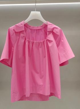 2H2D326折DAZZLED素国内正品代购2023夏褶皱造型上衣吊牌1099