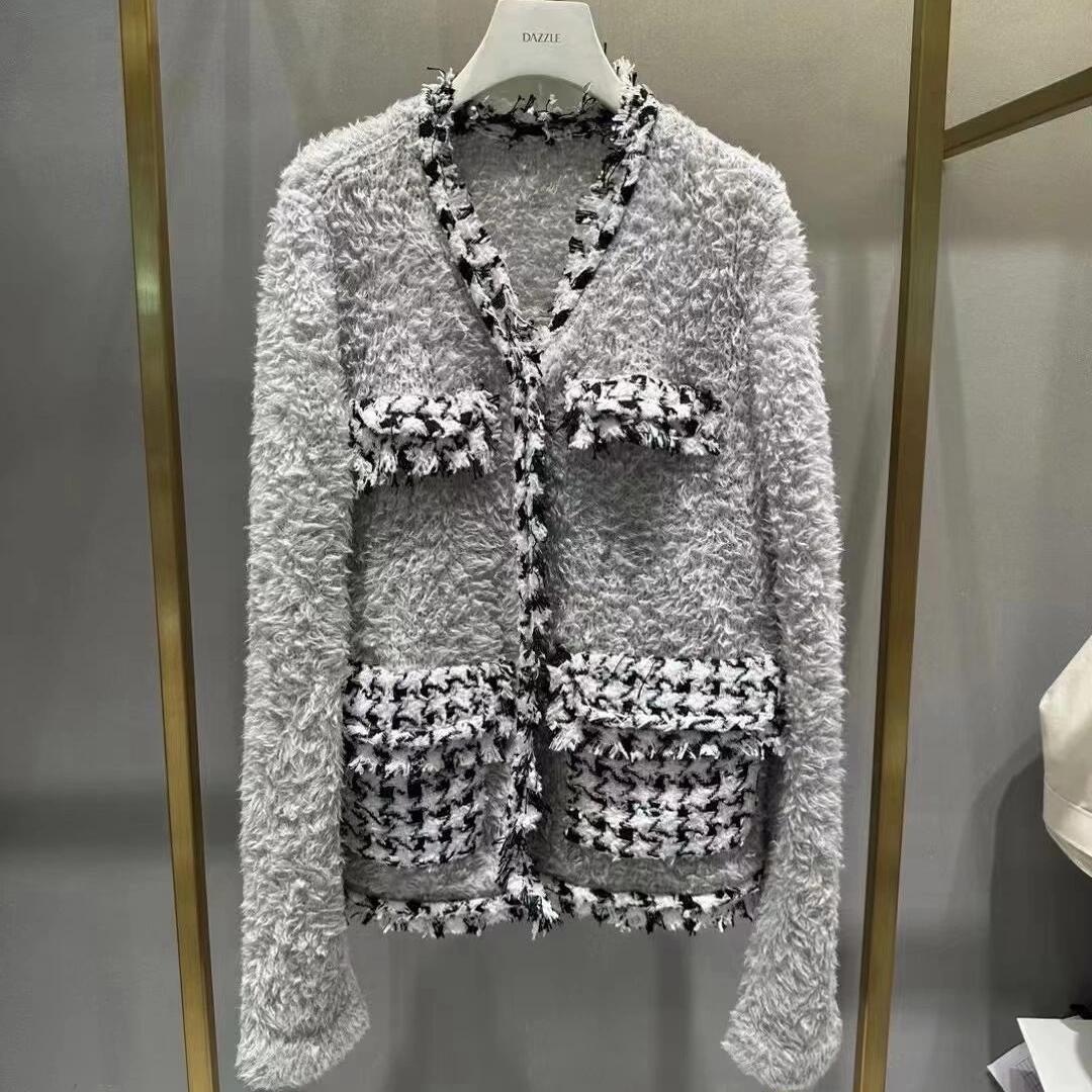 2H4E562折DAZZLE地素国内正品代购2023冬羊毛针织开衫吊牌3699