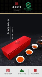 四川特产川红 天府龙芽正品冠龙高山红茶特级浓香礼盒茶叶120g