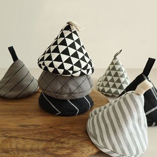 三角防烫帽隔热锅耳朵琳琅锅耐高温砂手套厚锅盖帽厨房铸铁锅把手