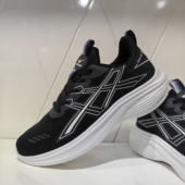 跑步鞋 双星男鞋 男春秋款 休闲鞋 系带百搭 网面透气轻便软底运动鞋