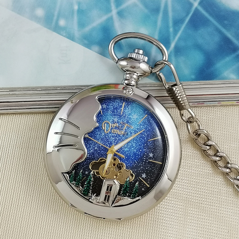 哆啦a梦星空怀表二次元复古翻盖
