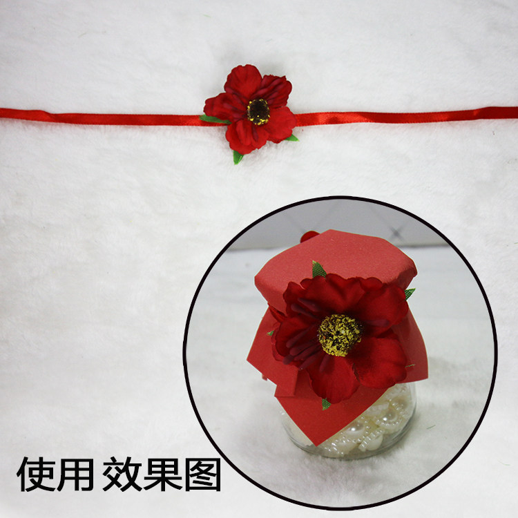 生日甜品台装饰布置蛋糕樱花绑带
