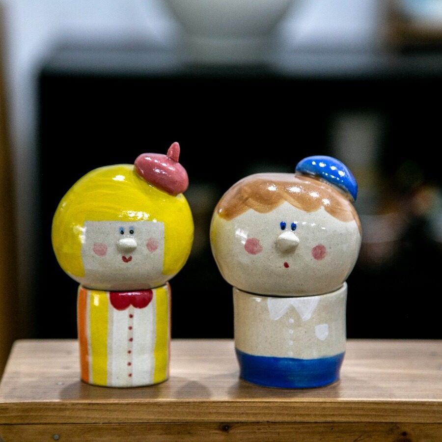 【月器】日本陶艺家cosael小猴子杯碗考拉杯碗小猴子盘圆盘平盘,餐饮具,盘,淘宝优惠券,粉丝福利购,淘宝优惠卷