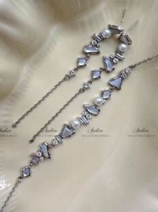 天然淡水珍珠贝贝手链