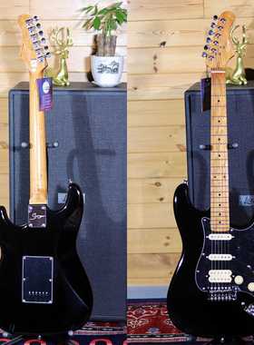 Smiger L-G2-PRO-BK 电吉他黑色烤枫琴颈圆品丝 单单双ST