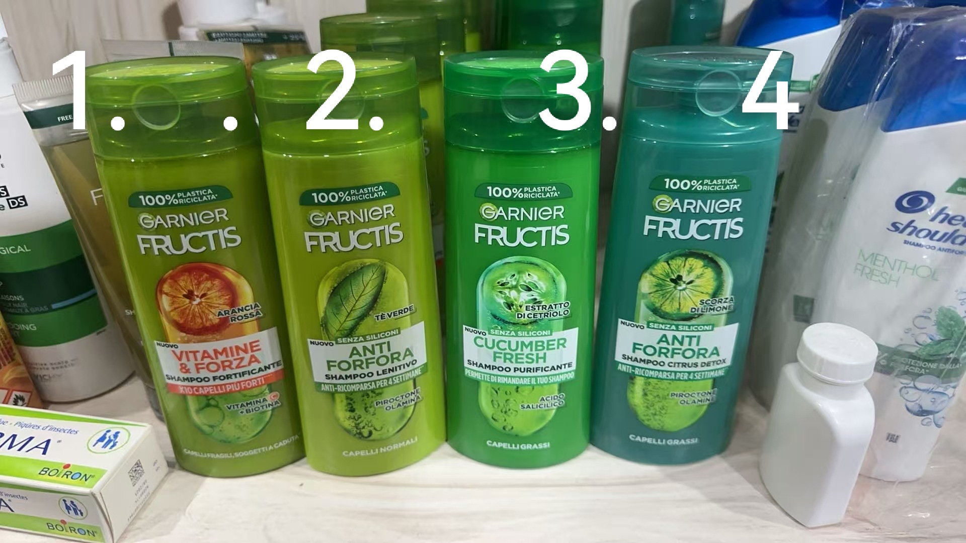 西班牙卡尼尔GARNIER洗发水去屑止痒控油多效清洁洗发露无硅油