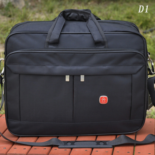 新款 男商务厚度可扩展内有海绵垫隔层单肩手提两用背提包电脑包D1