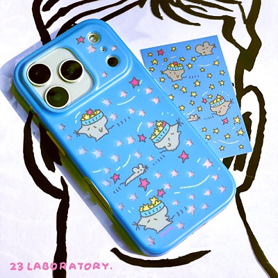 贰叁实验室 原创小鼠落下的星全包磨砂双层imd手机软壳磁吸壳iPhone17pro