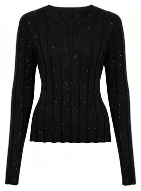 2684现货春秋新款女式毛衣时尚经典高质量长袖上衣外套针织套头衫