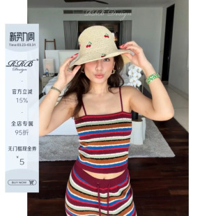 百搭编织樱花刺绣渔夫帽 时尚 防晒遮阳帽草帽 Design RRB