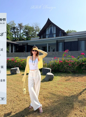 RRB Design 「夏日神裤」重磅水洗透气凉感肌理抽绳垂顺休闲亚麻