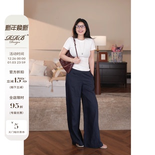 T恤简约百搭纯色打底上衣 显瘦圆领短袖 RRB Design「瘦瘦T」修身