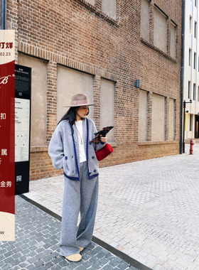 RRB Design「暖暖裤」加厚松紧腰纯色时尚秋冬百搭舒适时尚休闲裤