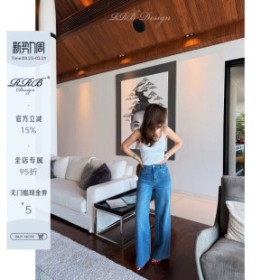 「轻氧丹宁」莱赛尔棉汉麻阔腿水洗轻薄垂顺牛仔裤 RRB Design