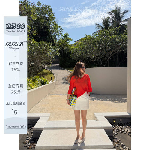 RRBDesign亚麻混纺显瘦T恤