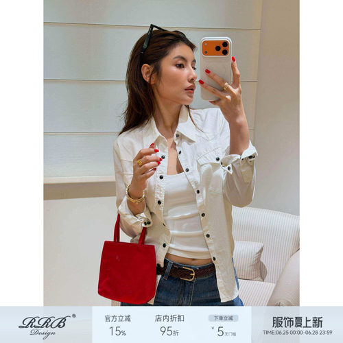 100%棉POLO领宽松显瘦长袖衬衫