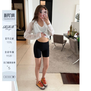 三分短裤 RRB Design零压裸感塑形显瘦高腰收腹提臀运动百搭骑行裤