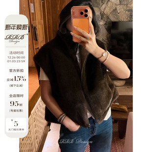 RRB 双面穿人造环保皮草秋冬正反两穿高级马甲外套 Design