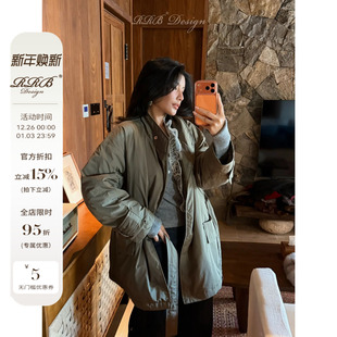 白鹅绒羽绒服 宽松显瘦立领90白鹅绒保暖百搭长袖 RRB Design