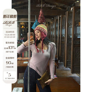 打底衫 RRB 轻奢羊毛混纺U领显瘦修身 「万能方领」 Design