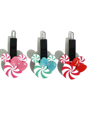 韩饰AZ饰品头饰雅致镶钻蝴蝶结可爱米奇边卡扣卡BQ1734