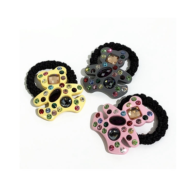 韩饰AZ饰品头饰雅致锆石炫彩马卡龙色可爱小熊粗发FQ1316