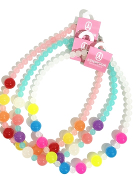 AZ饰品日韩果冻色圆球