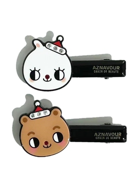 韩饰AZ饰品发饰可爱小熊发夹边夹发饰